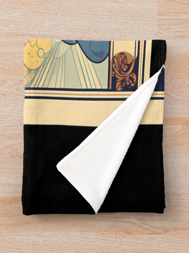 The Empress Mystic Majesty Tarot Design Throw Blanket - Image 2