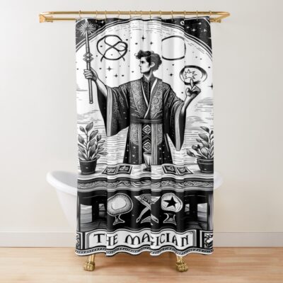The Magician Major Arcana Design Shower Curtain