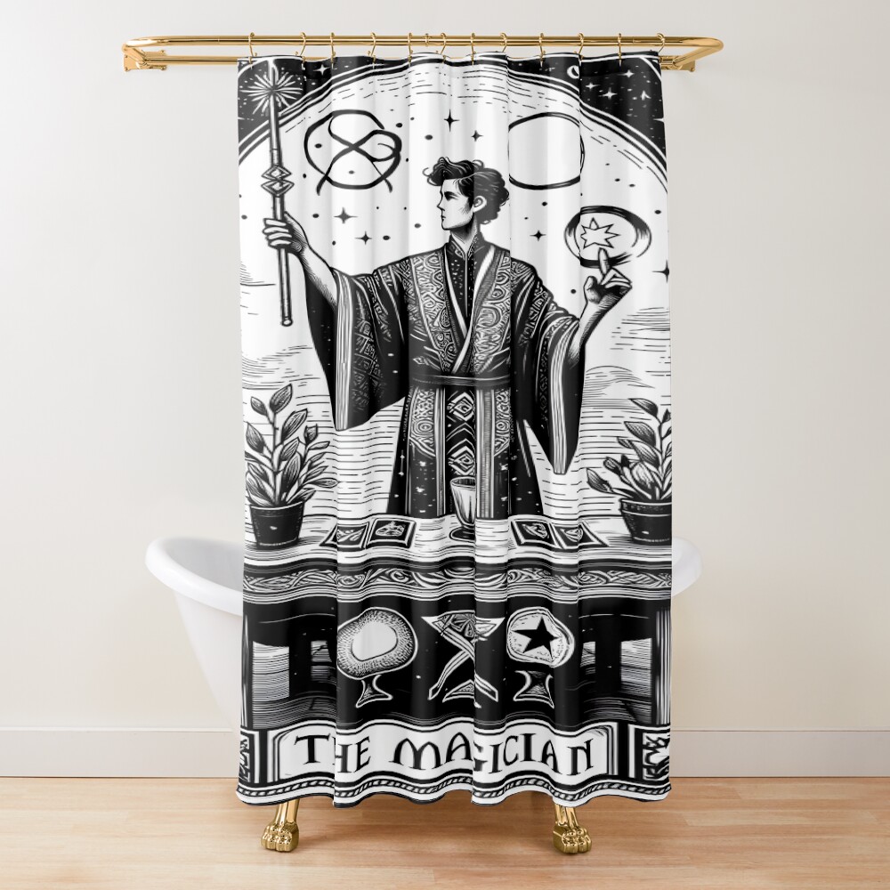 The Magician Major Arcana Design Shower Curtain