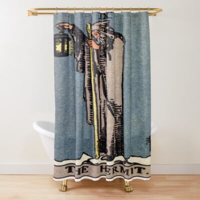 The Hermit Ix Tarot Design Shower Curtain