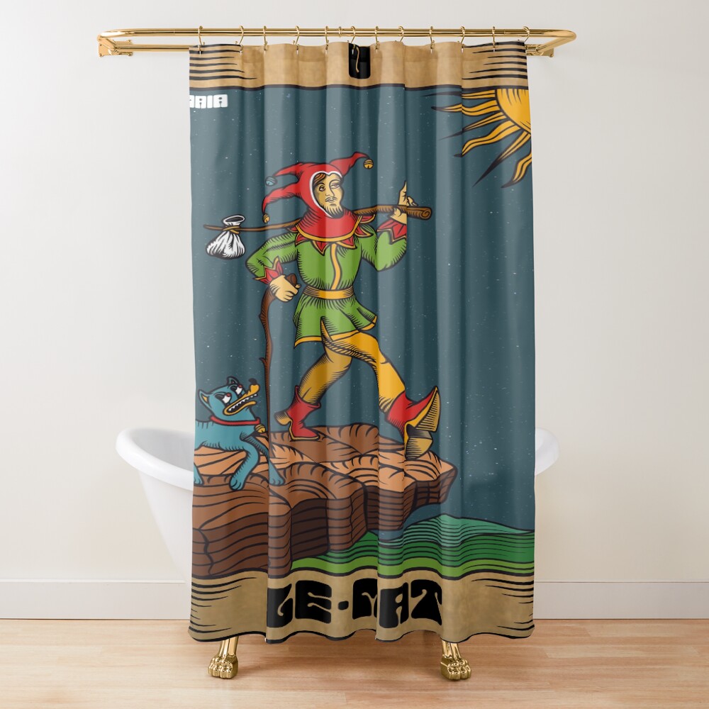 The Fool Tarot Mystic Design Shower Curtain