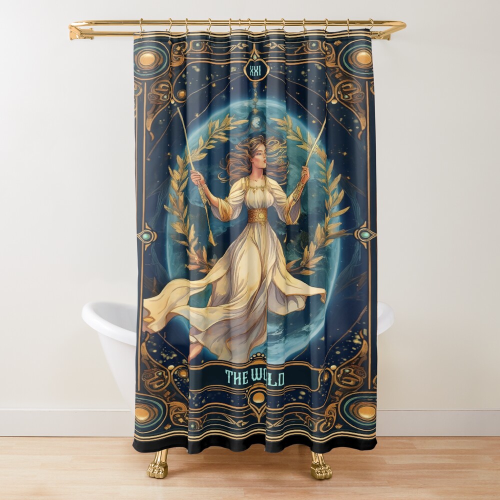 The World Tarot Classic Design Shower Curtain