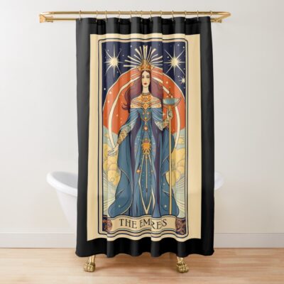 The Empress Mystic Majesty Tarot Design Shower Curtain