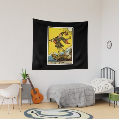 The Fool Zero Tarot Design Tapestry