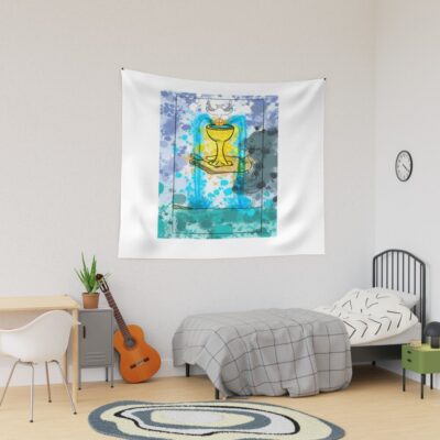 Ace Of Cups Classic Tarot Design Tapestry