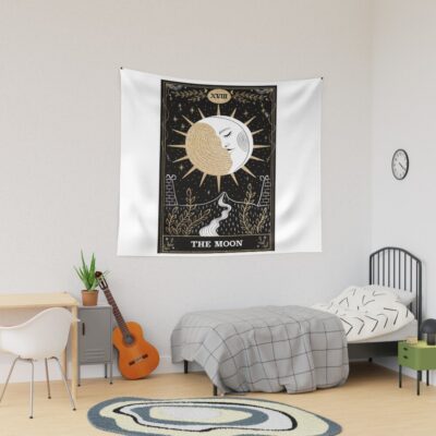 The Moon Tarot Classic Design Tapestry