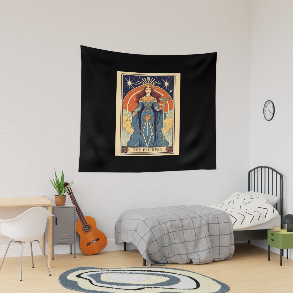 The Empress Mystic Majesty Tarot Design Tapestry