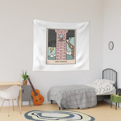 The Tower Tarot Classic Design Tapestry