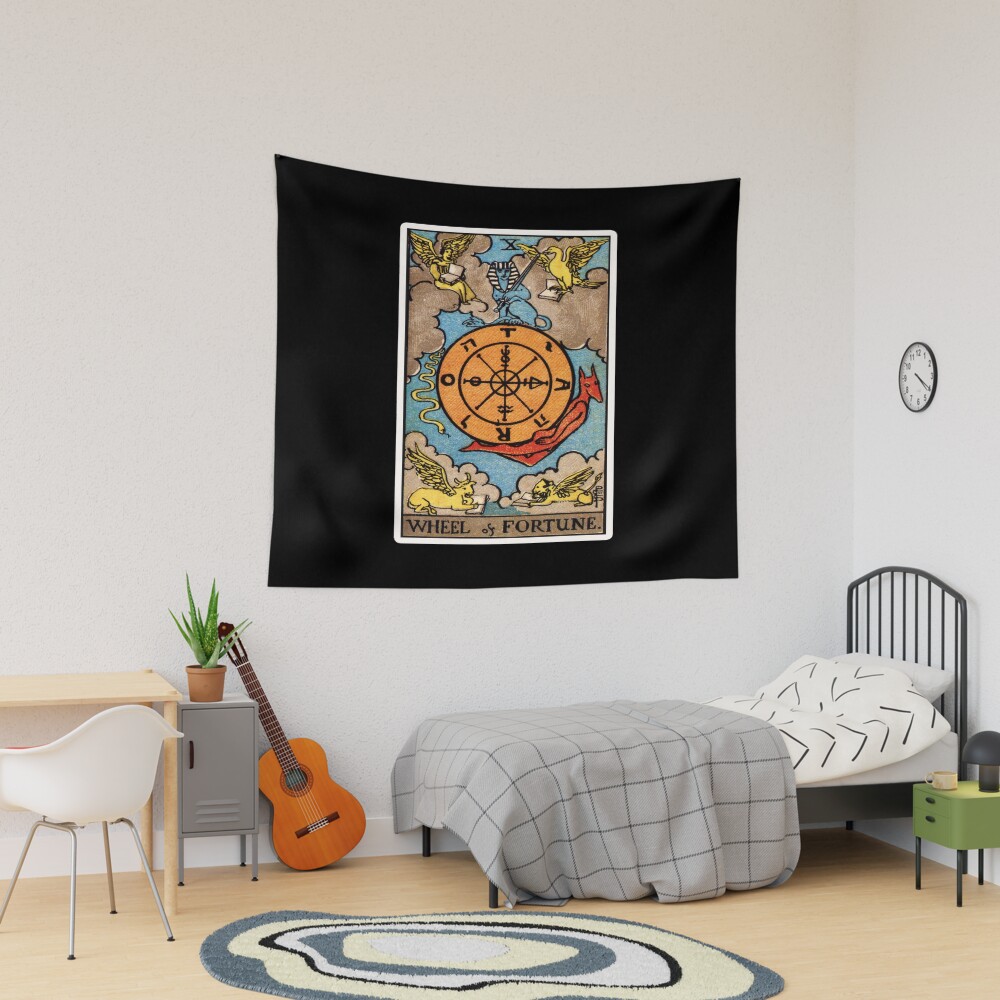 Wheel Of Fortune X Tarot Design Tapestry