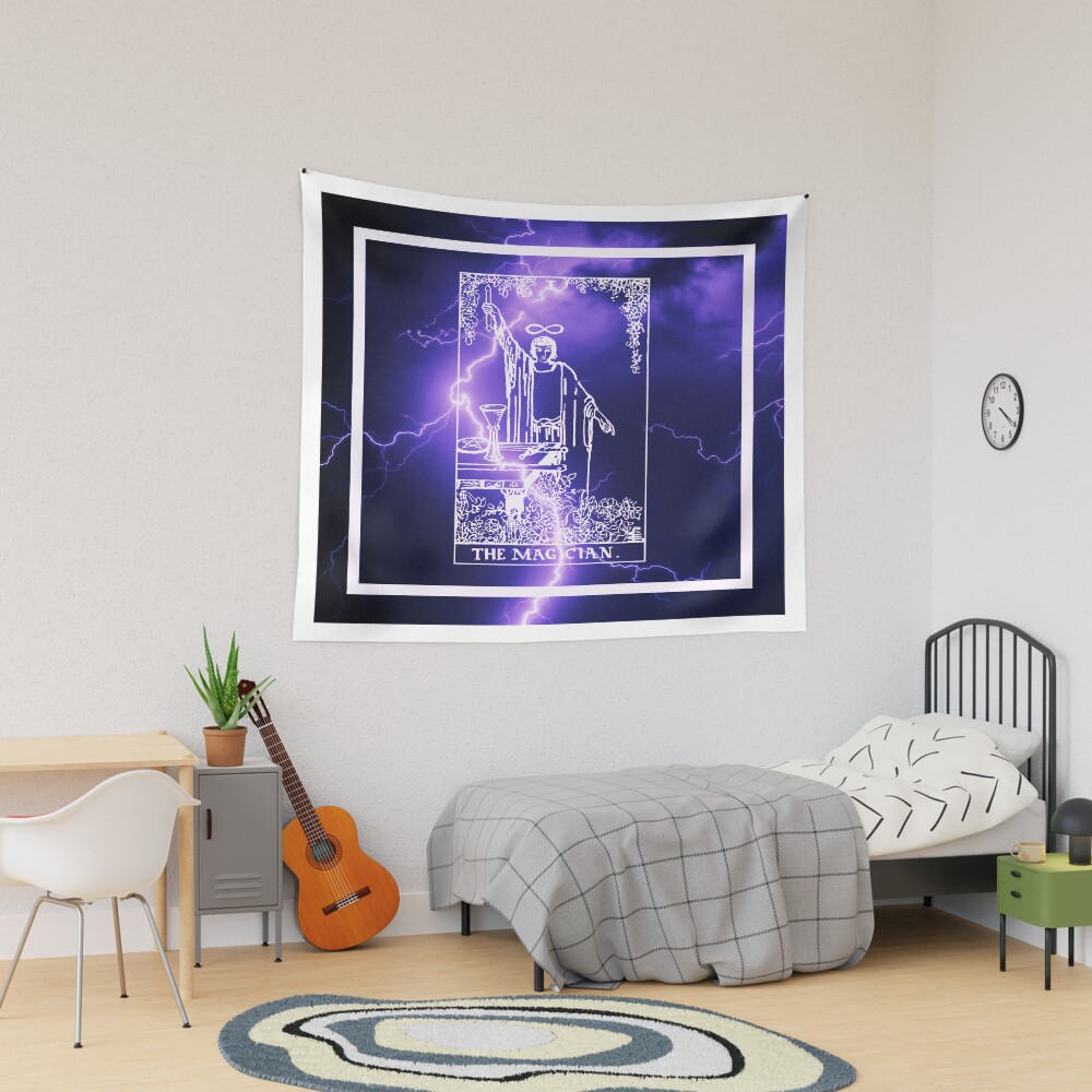The Magician Manifestation Universe Tarot Design Tapestry