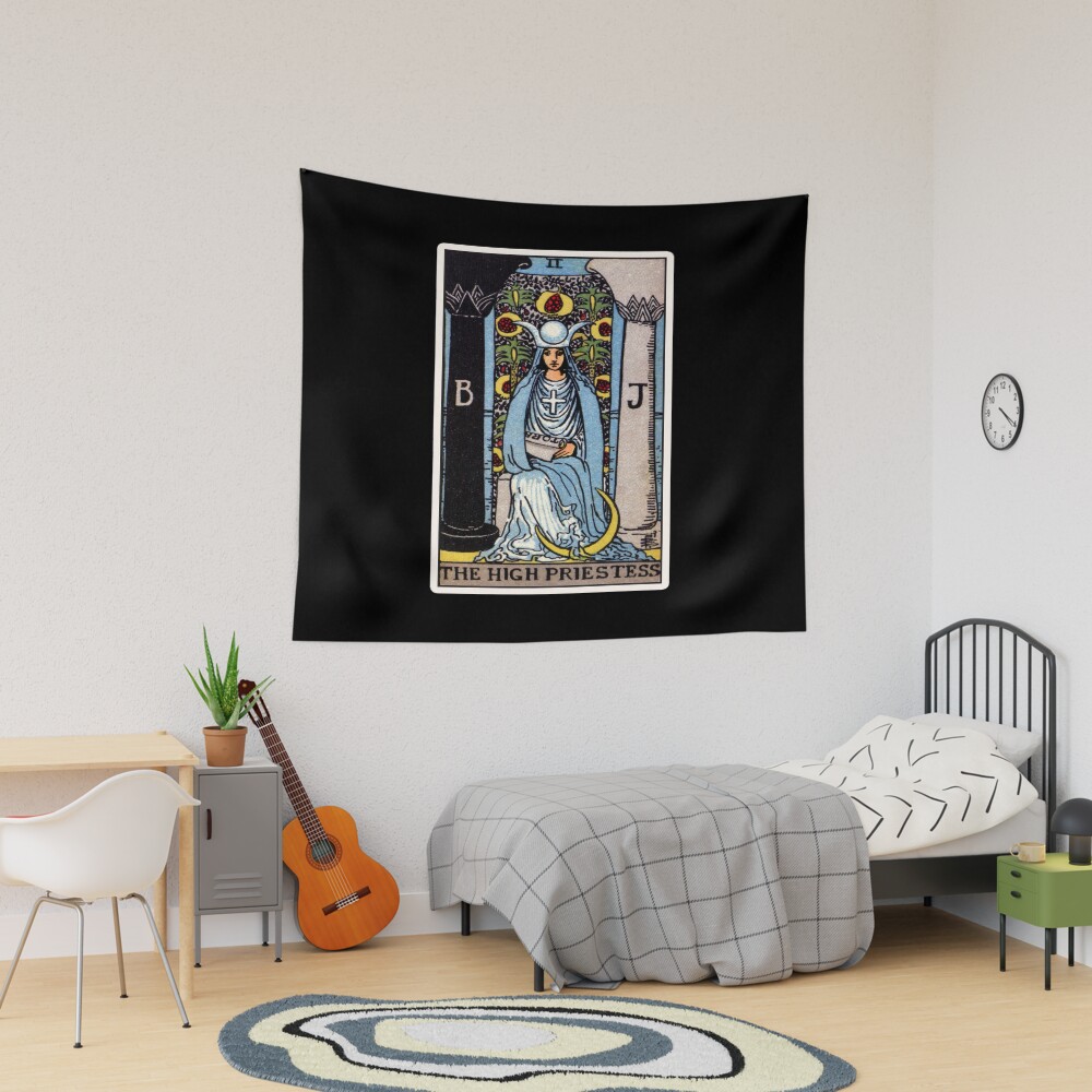 The High Priestess Ii Arcana Design Tapestry