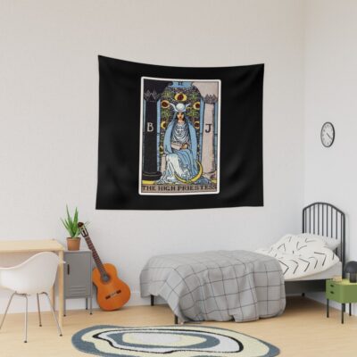 The High Priestess Ii Tarot Design Tapestry
