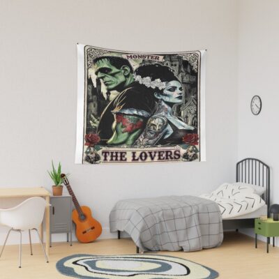 The Lovers Frankenstein Bride Gothic Tarot Tapestry
