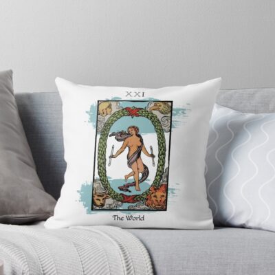 The World Tarot Classic Design Throw Pillow