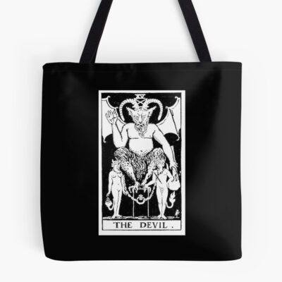 The Devil Classic Tarot Design Tote Bag