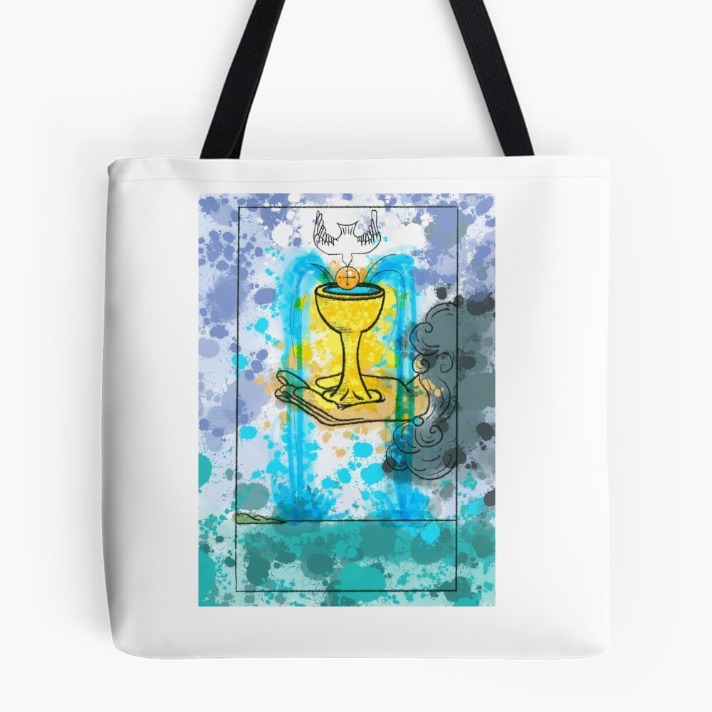 Ace Of Cups Classic Tarot Design Tote Bag
