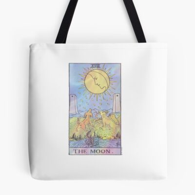 The Moon Holographic Tarot Design Tote Bag