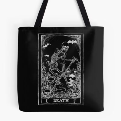 Death Tarot Classic Card Design Tote Bag