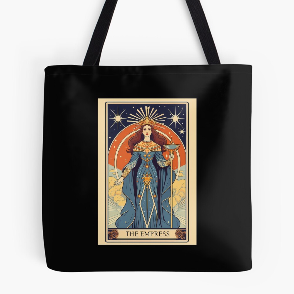The Empress Mystic Majesty Tarot Design Tote Bag