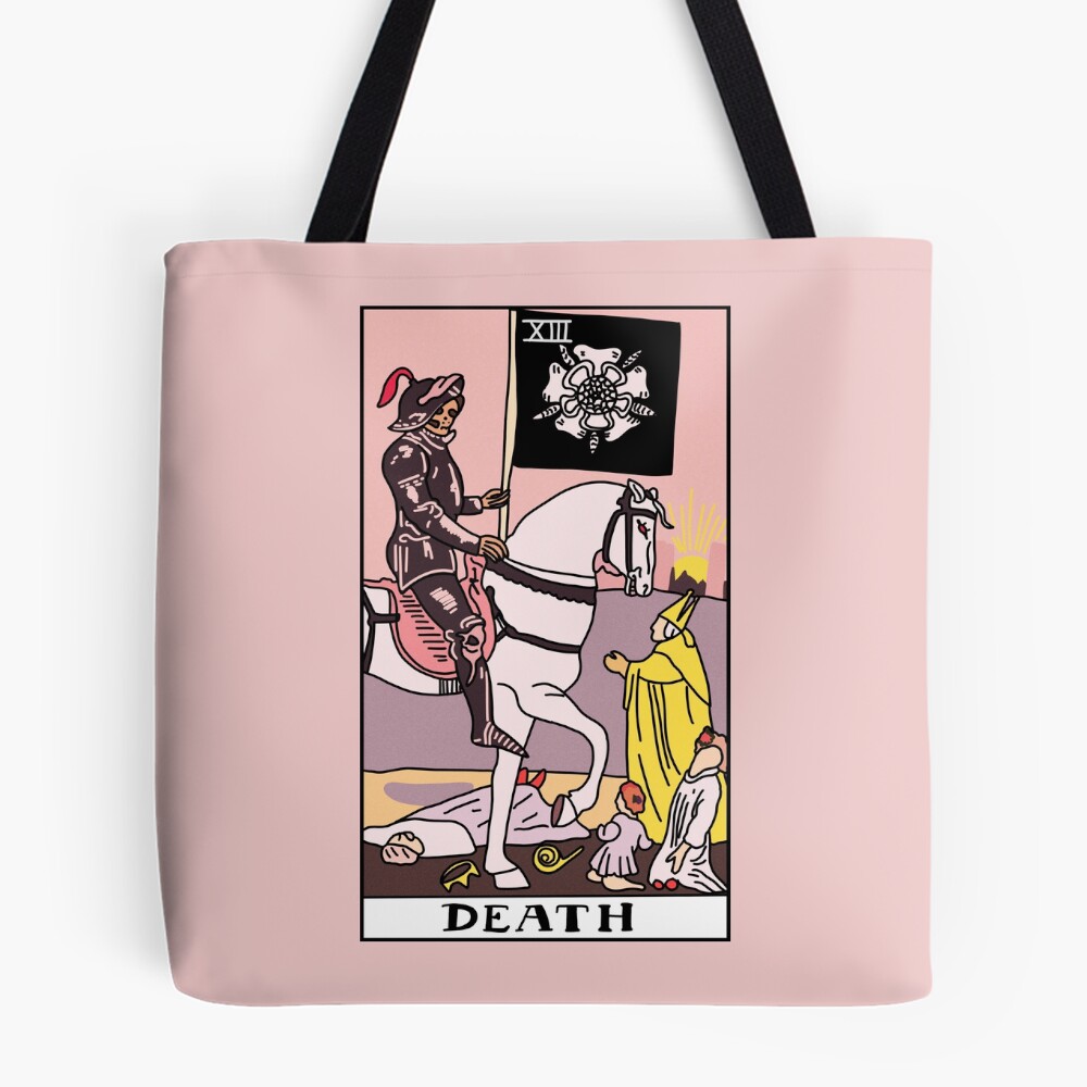 Death Tarot Mystic Arcana Design Tote Bag