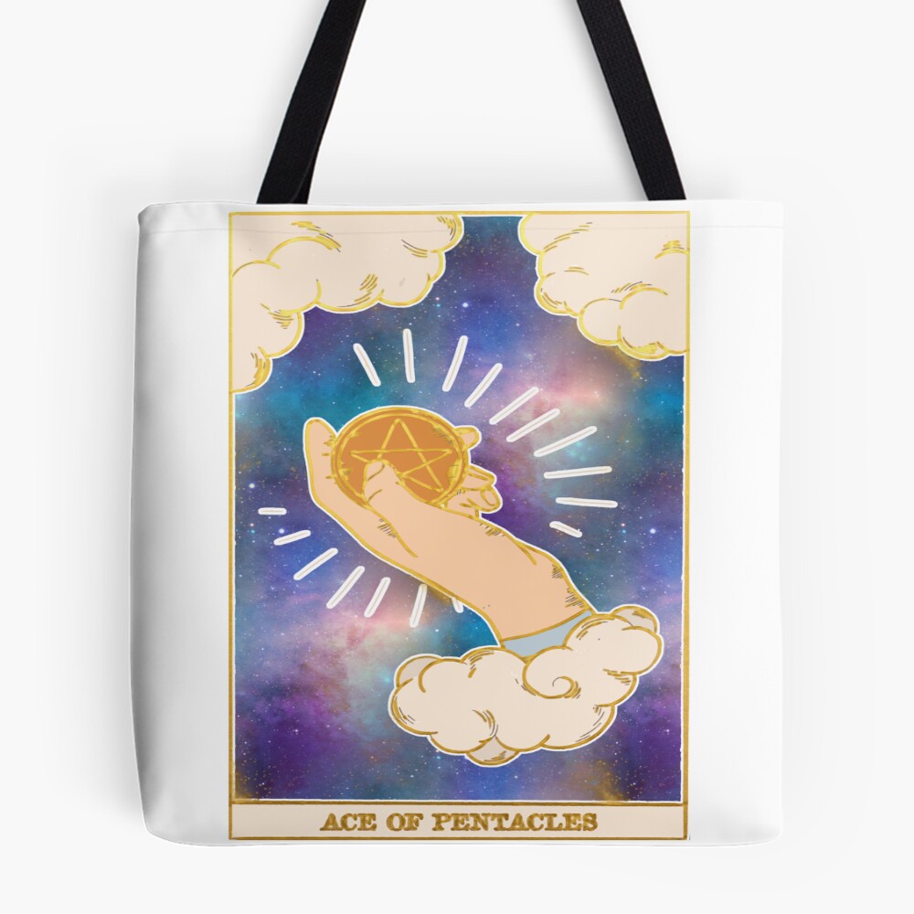 Ace Of Pentacles Minor Arcana Design Tote Bag
