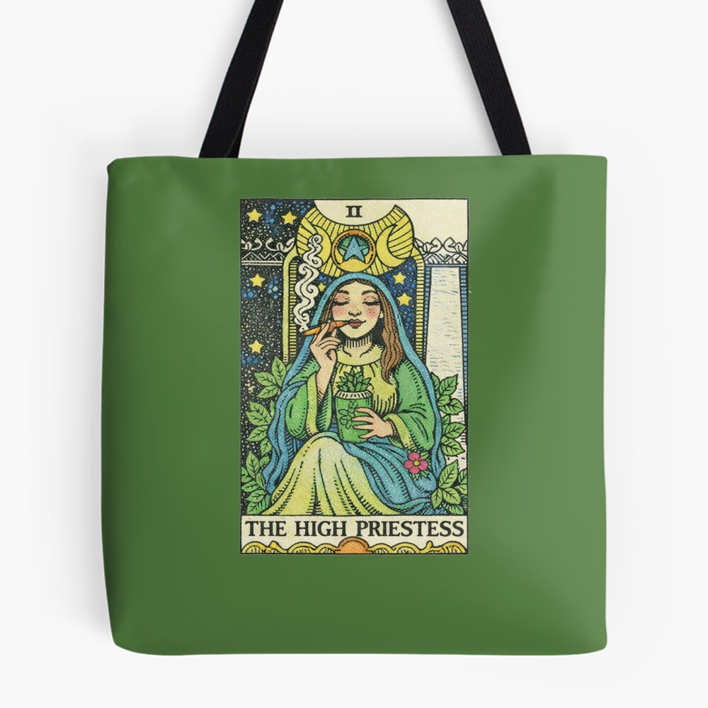 The High Priestess Mystic Tarot Design Tote Bag