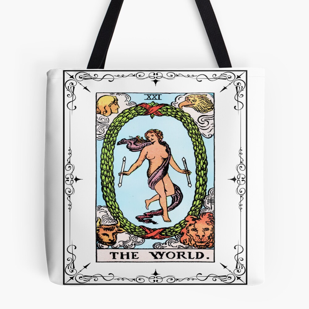 The World Tarot Mystic Design Tote Bag