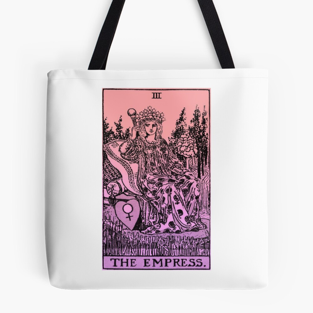The Empress Tarot Mystic Design Tote Bag