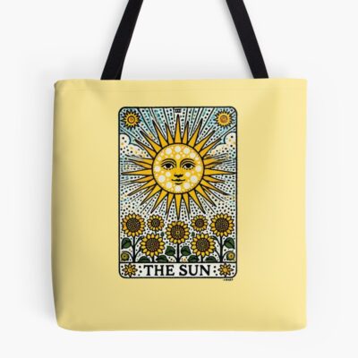 The Sun Tarot Mystic Design Tote Bag