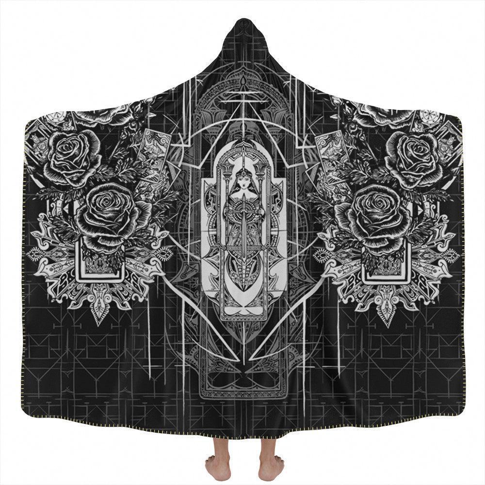 Tarot Mystical Arcana Hooded Blanket
