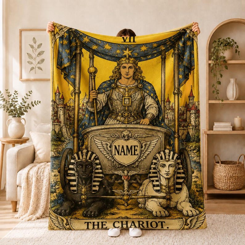 The Chariot Tarot Mystic Arcana Blanket