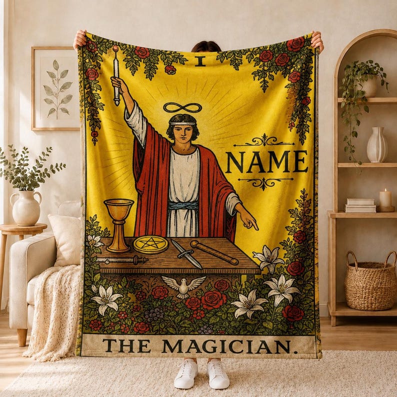 The Magician Tarot Mystical Arcana Blanket