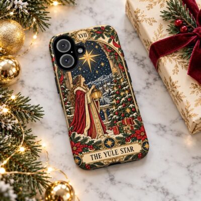 Christmas Tarot Yule Star Vintage Phone Case