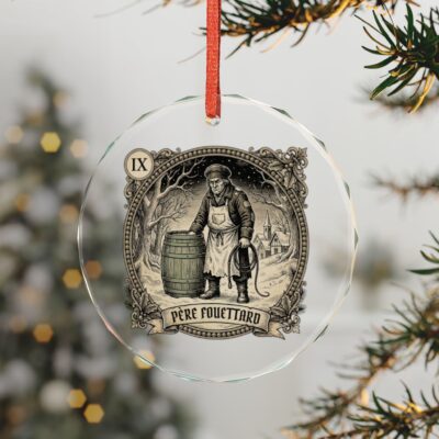 Père Fouettard French Folklore Glass Ornament