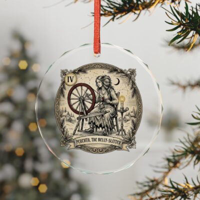 Perchta Alpine Folklore Glass Ornament