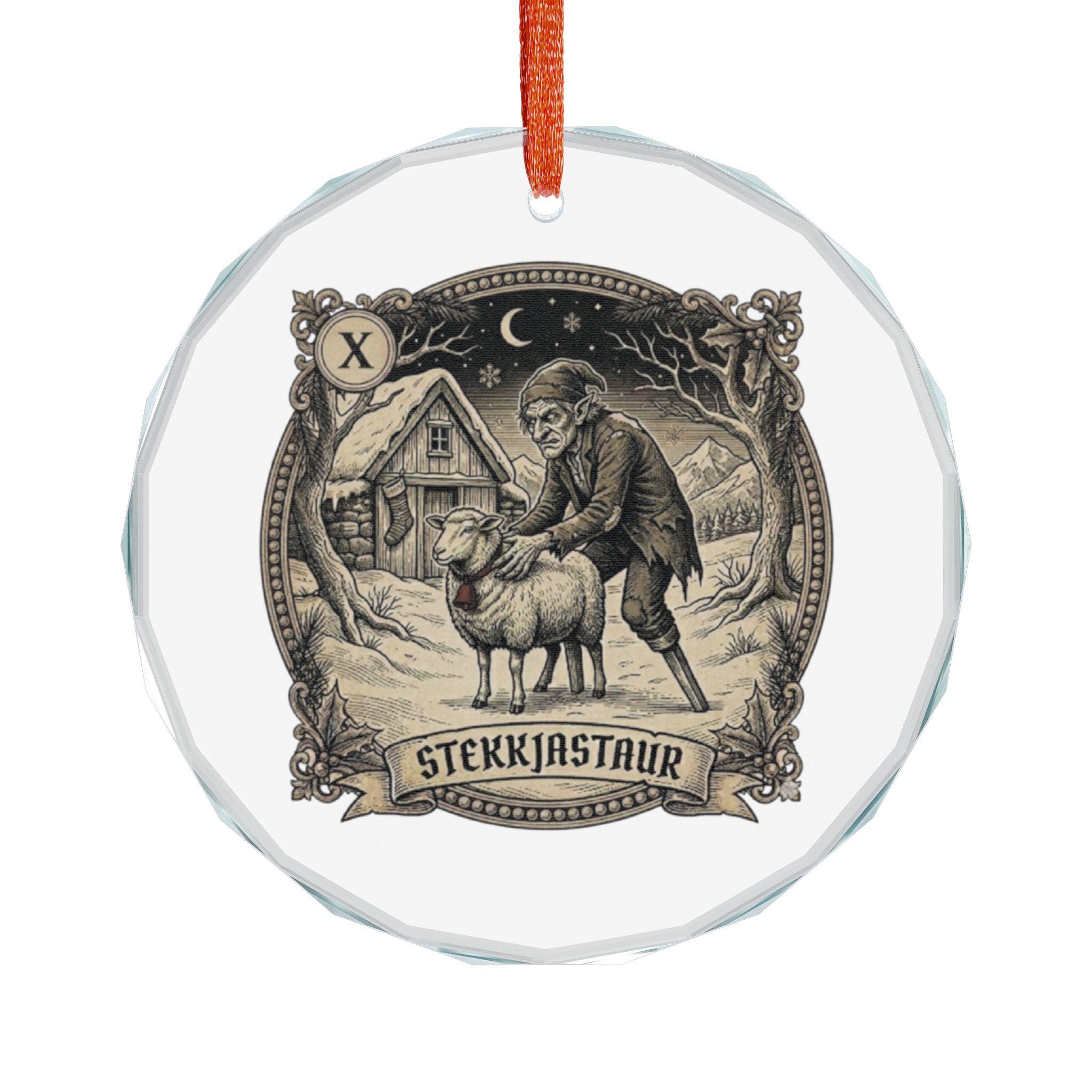 Stekkjastaur Yule Lad Glass Ornament - Image 3